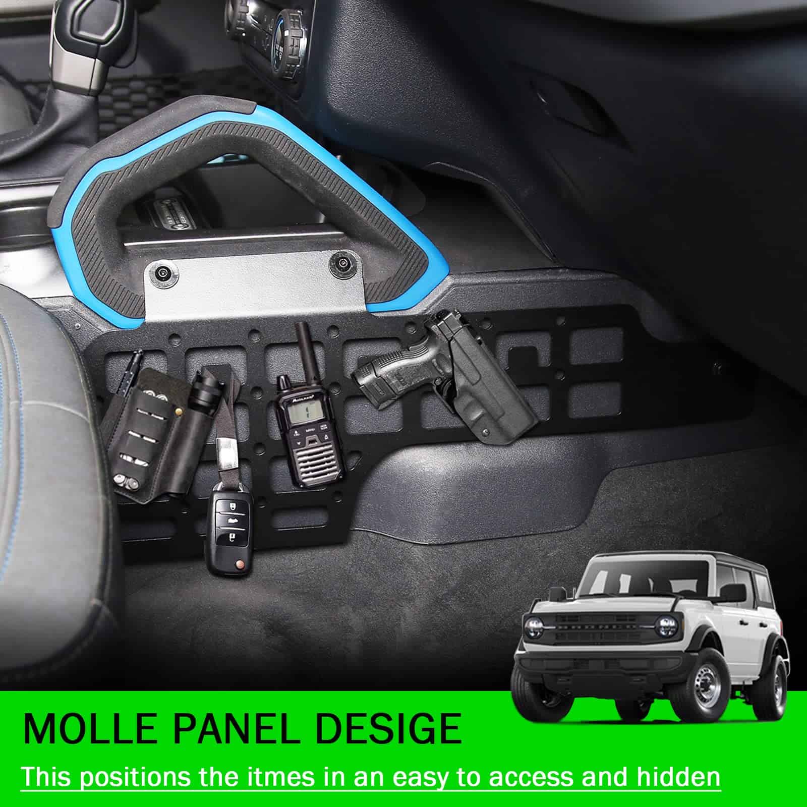 Panel Molle para consola central ANMOSVO para Ford Bronco - - Imagen 4