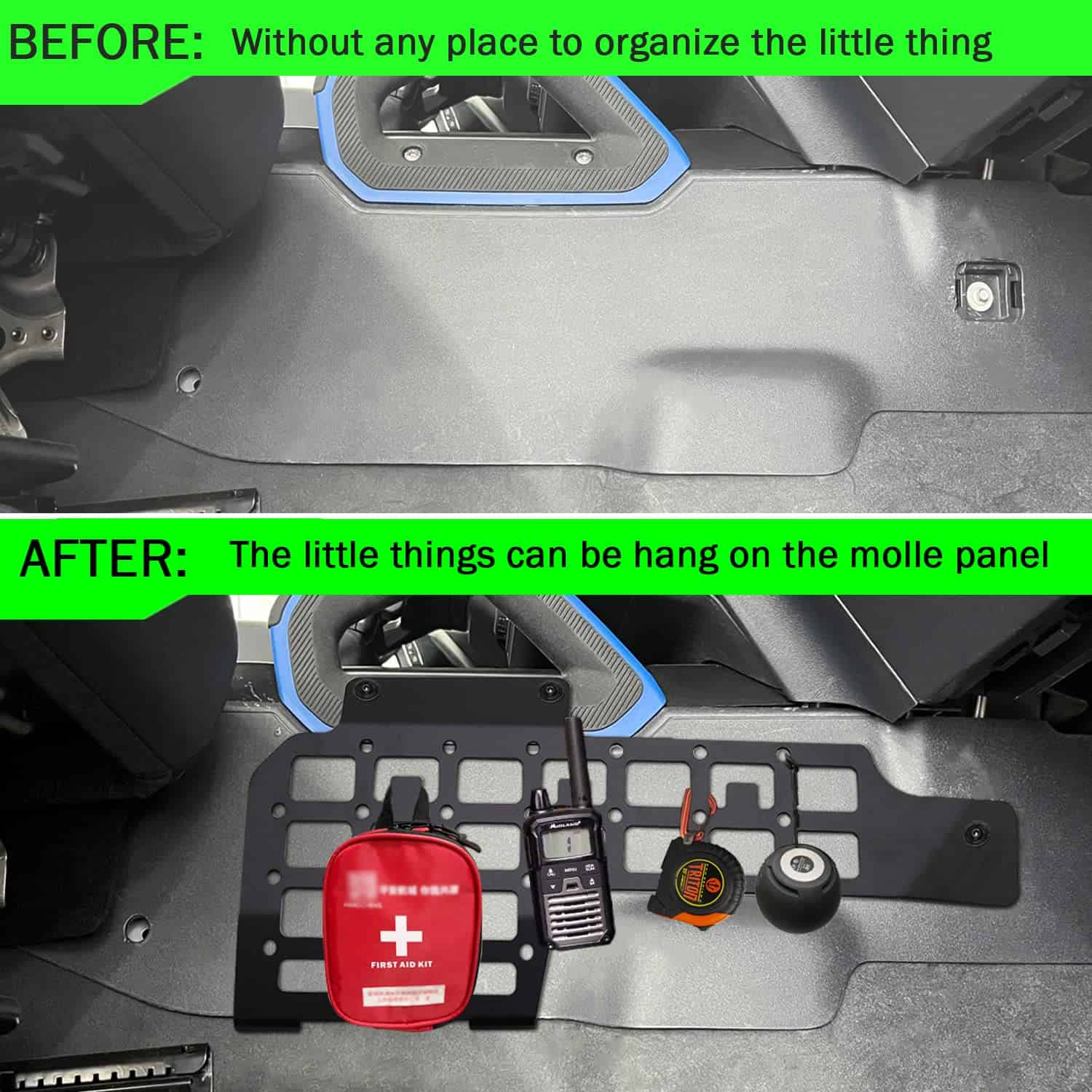 Panel Molle para consola central ANMOSVO para Ford Bronco - - Imagen 3