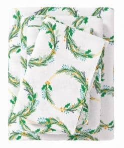 Juego de sábanas de franela navideñas tamaño California