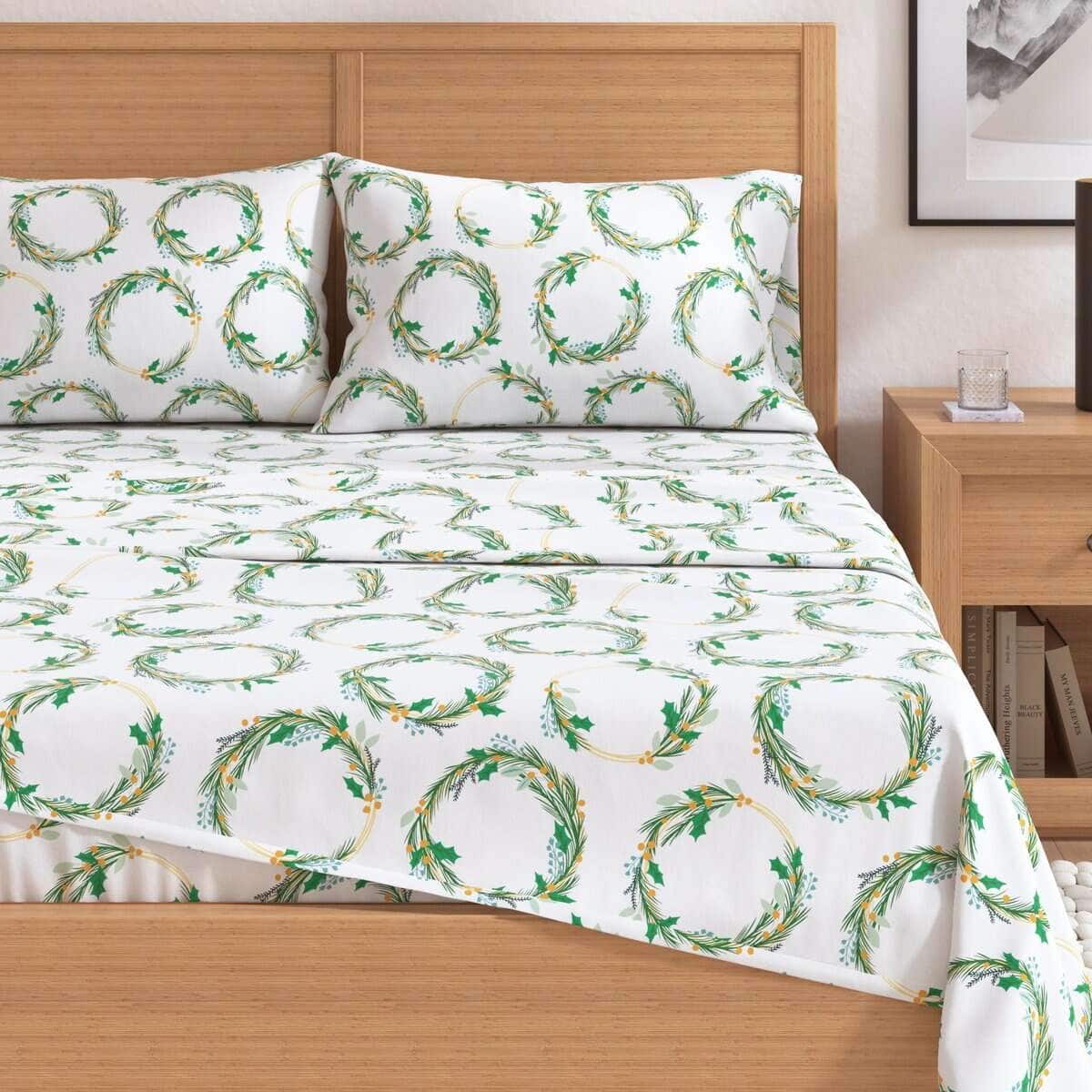 Juego de Sábanas de Franela Navideñas Tamaño King - 100% - Imagen 3