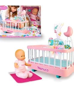 Cuna Nenuco Buenas Noches con Muñeca, Moisés y Accesorios,