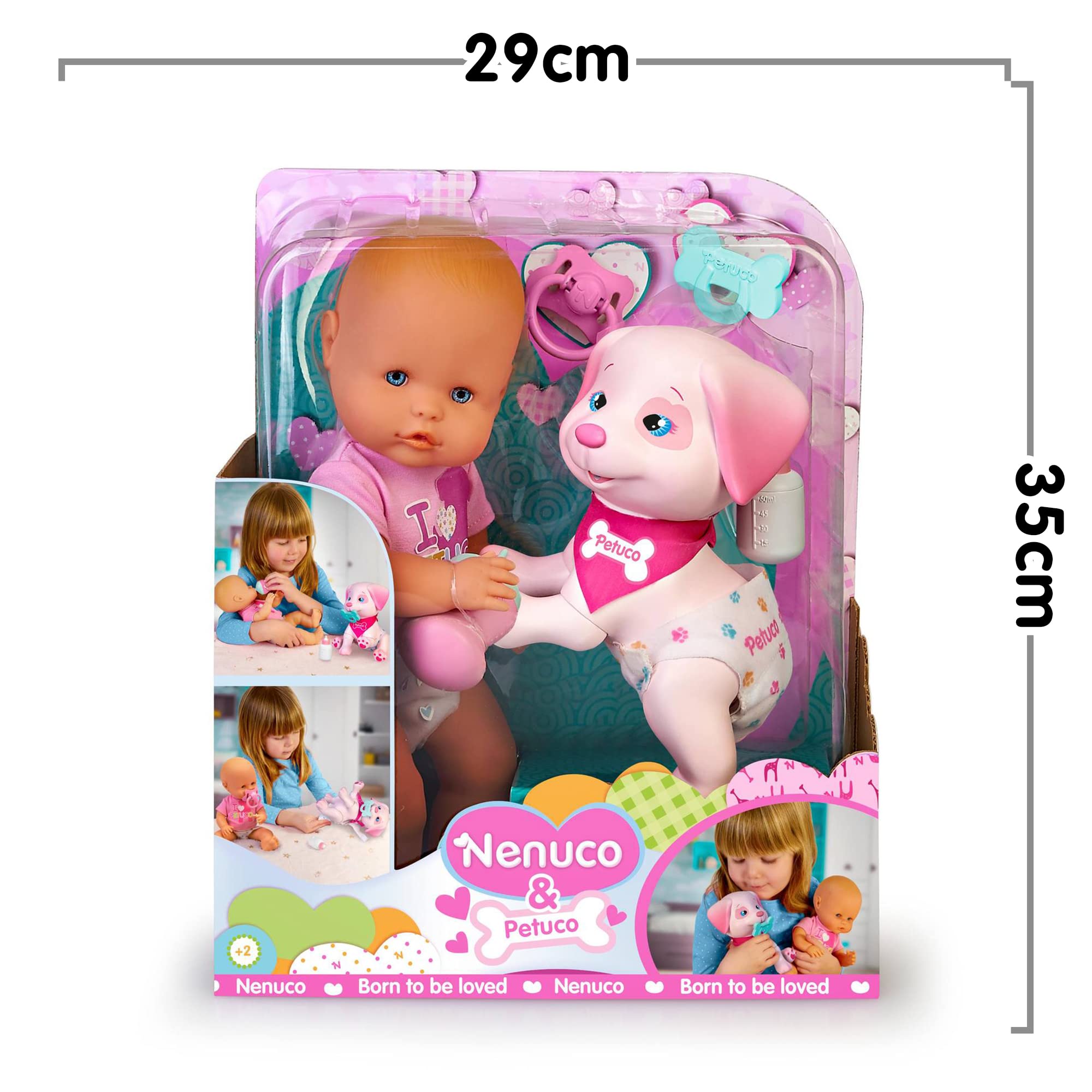 Muñeca Bebé Nenuco & Mascota Petuco con Perrito Compañero, - Imagen 4