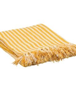 Cobija Decorativa de Rayas Amarillas Primitives by Kathy