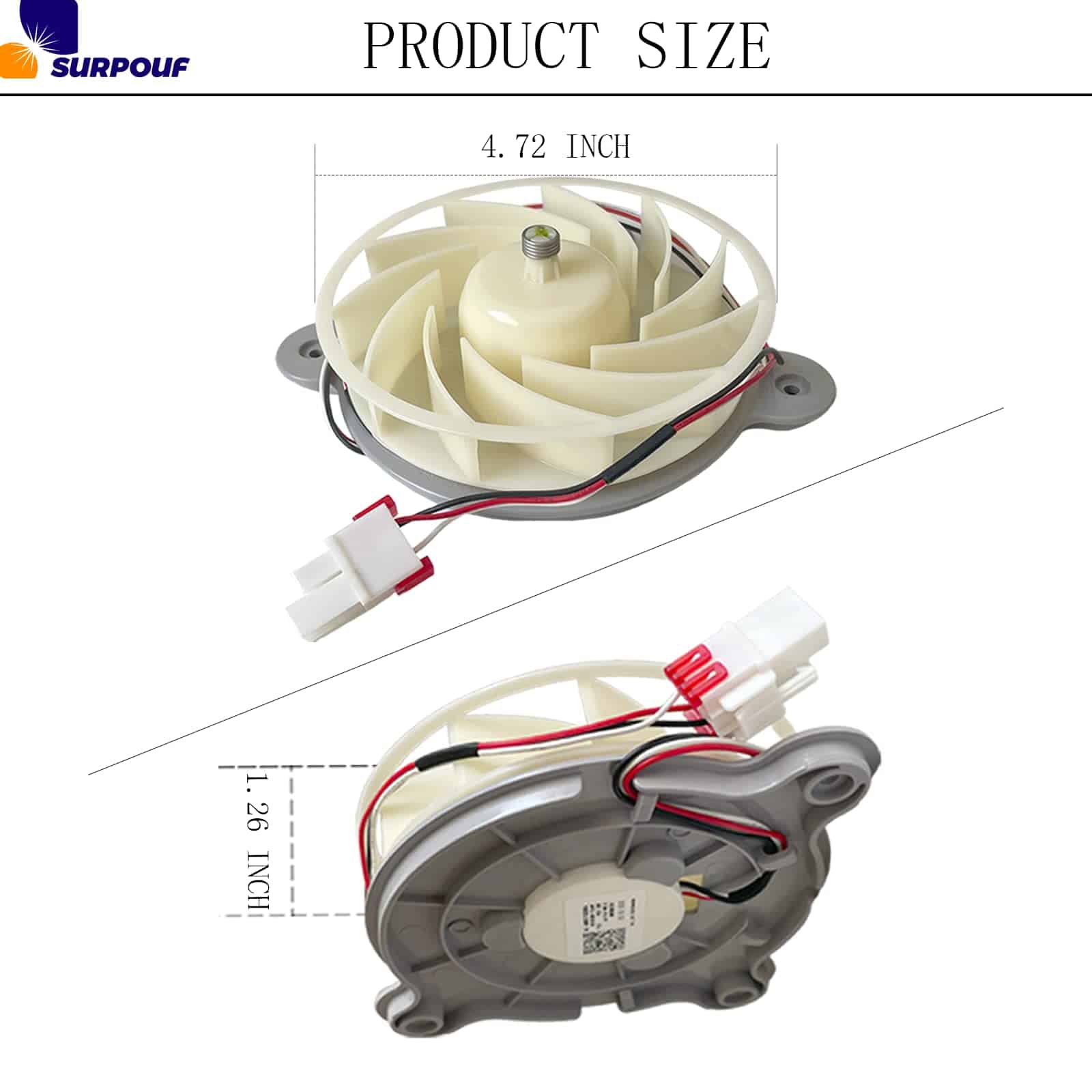 SURPOUF DA31-00287B Compatible con Motor del Ventilador del - Imagen 3