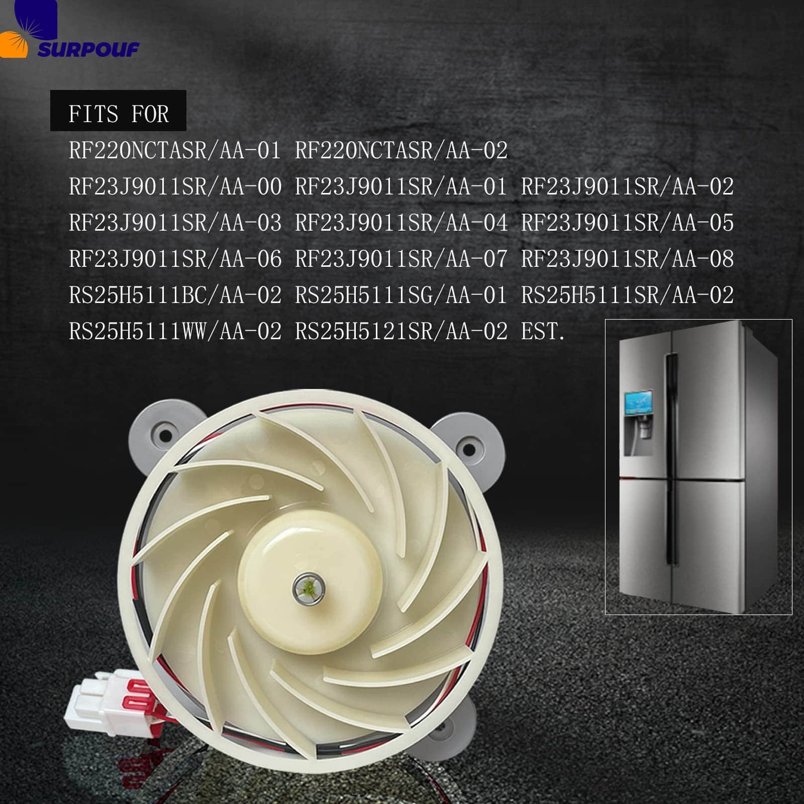 SURPOUF DA31-00287B Compatible con Motor del Ventilador del - Imagen 7