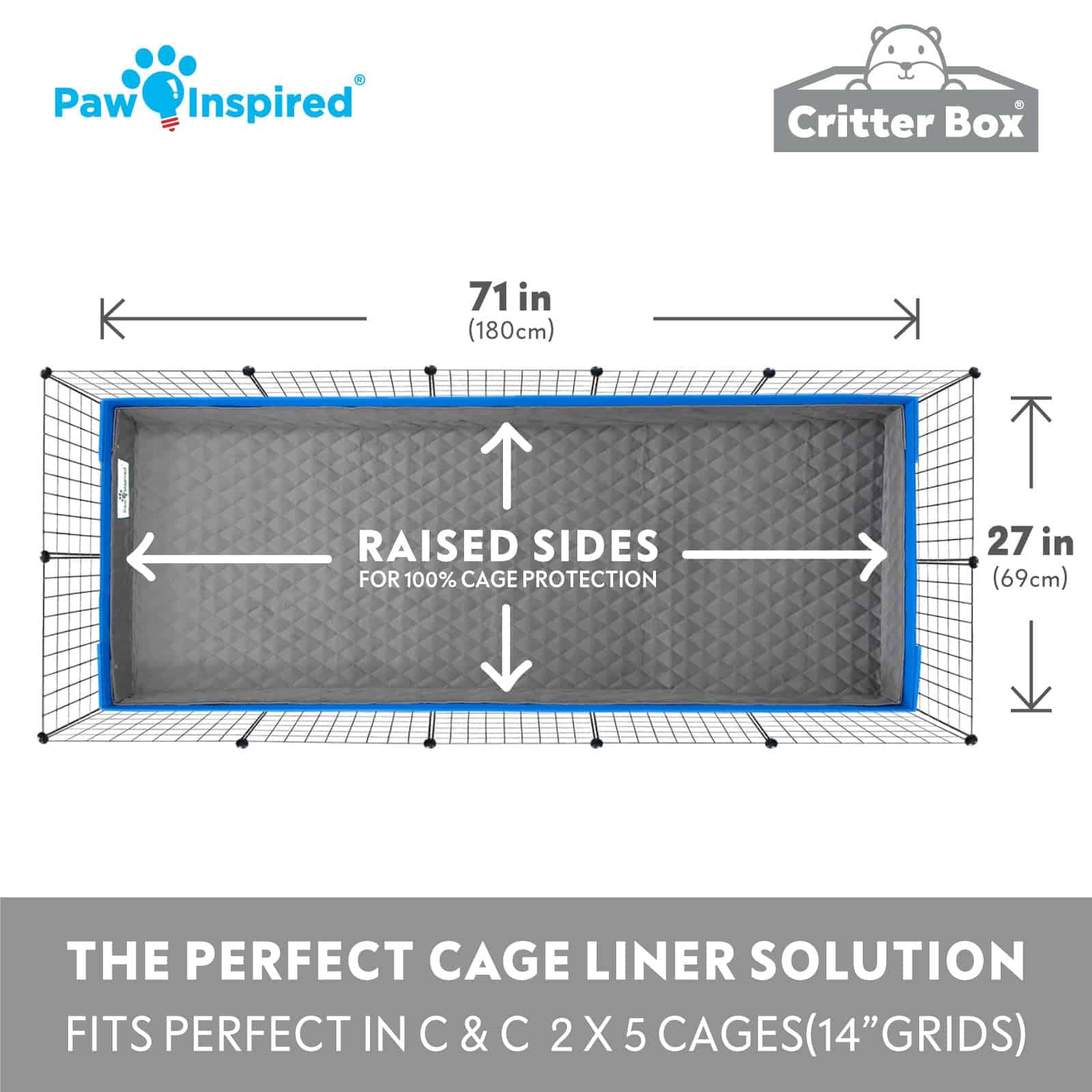 Paw Inspired Critter Box | Forro de jaula lavable para - Imagen 5