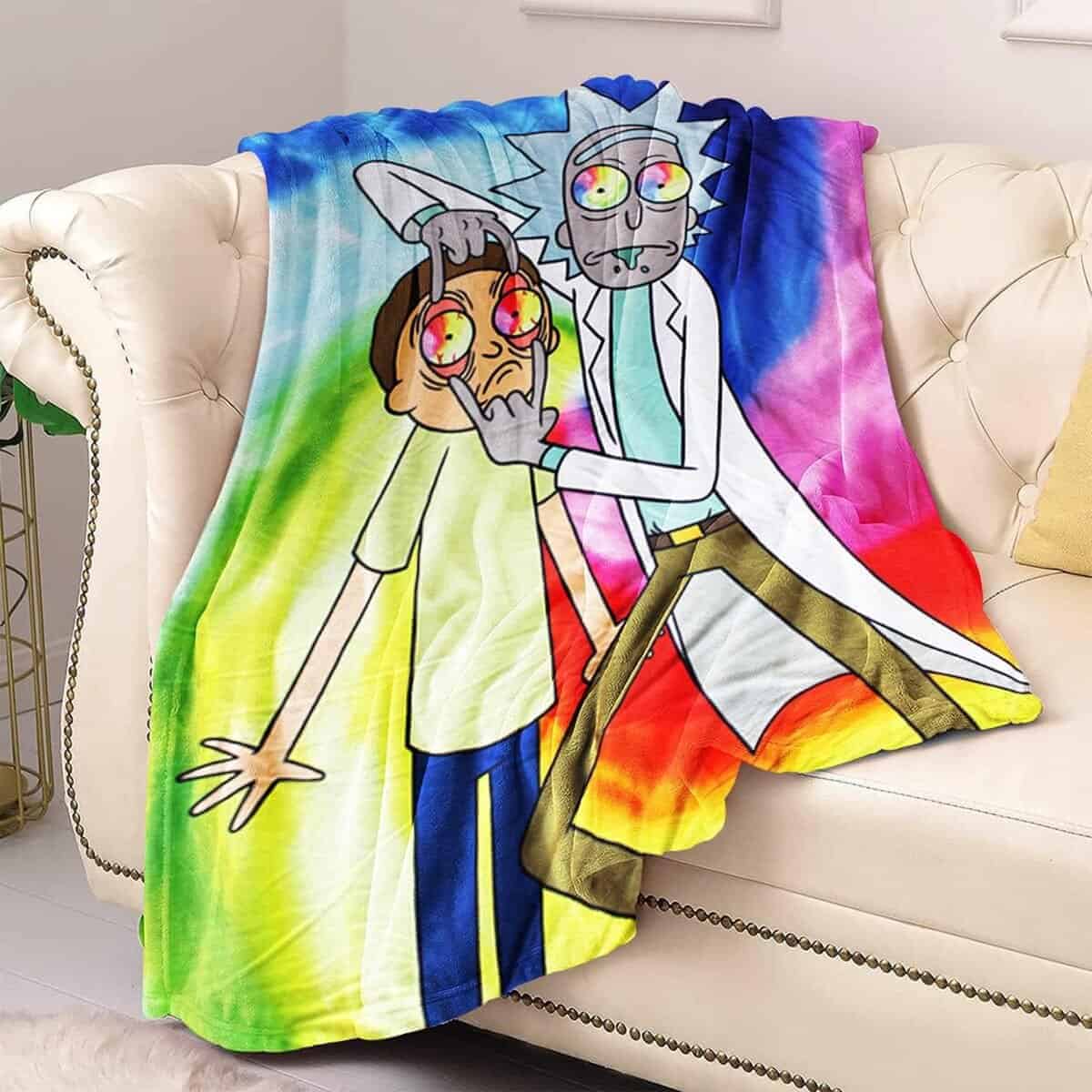 Manta JUST FUNKY Rick and Morty 45 x 60 pulgadas | Rick - Imagen 4