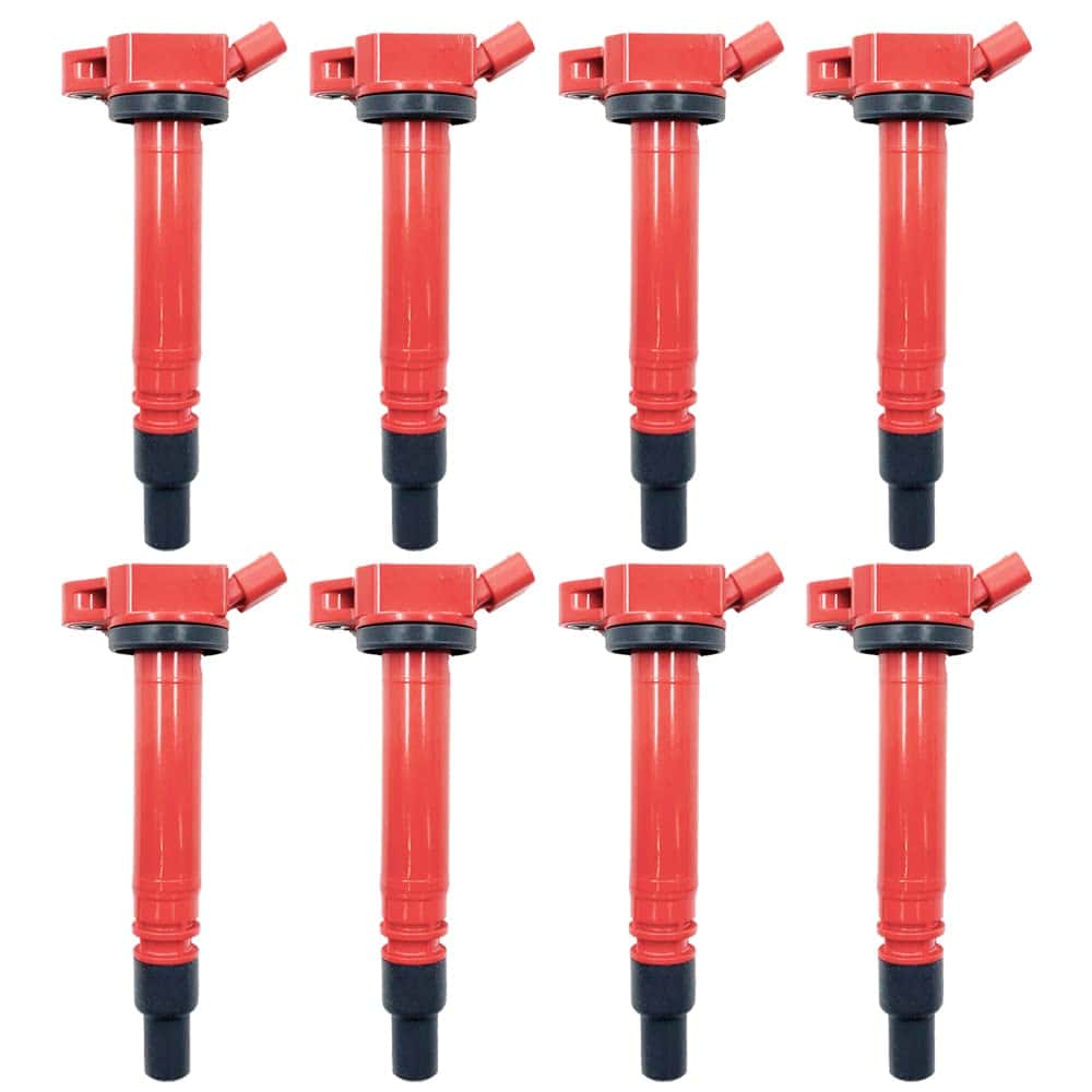 8PCS ALTO RENDIMIENTO DE ENERGÍA BOBINAS DE ENCENDIDO ROJO