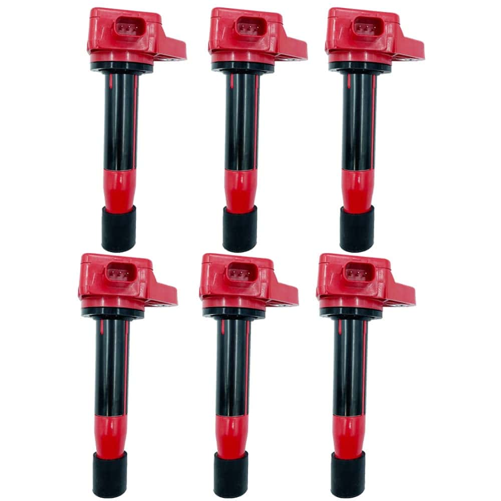 6PCS ALTA ENERGÍA ROJO TOP ARKAUTO BOBINA DE ENCENDIDO