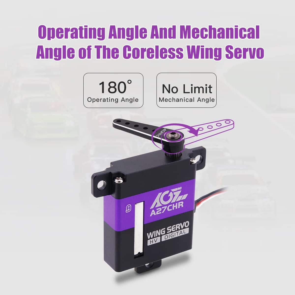 Servo de Ala Digital de Alto Par AGFRC 10.2KG - Digital CNC - Imagen 7