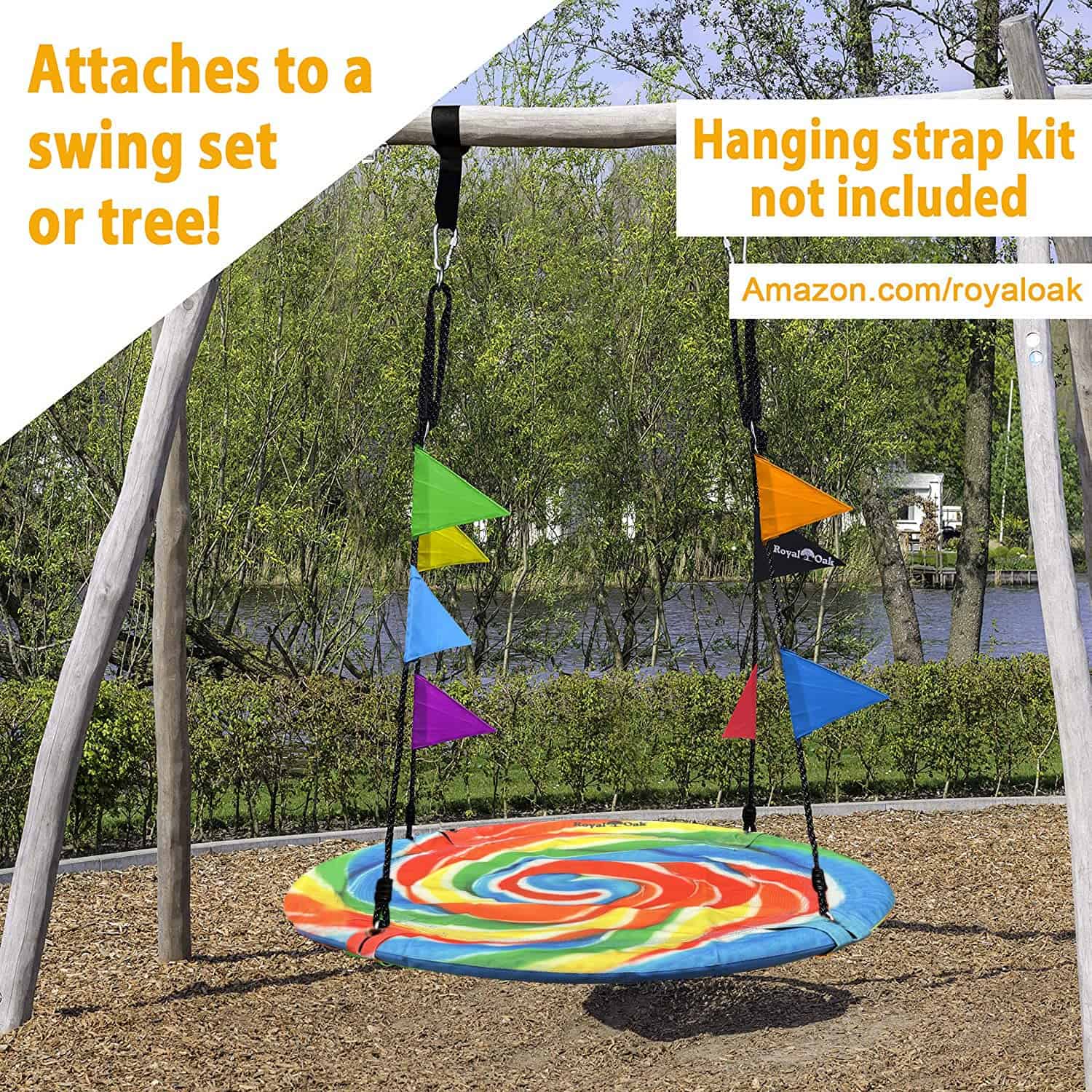 Columpio de Saucer Royal Oak, Gigante de 40 Pulgadas con - Imagen 6