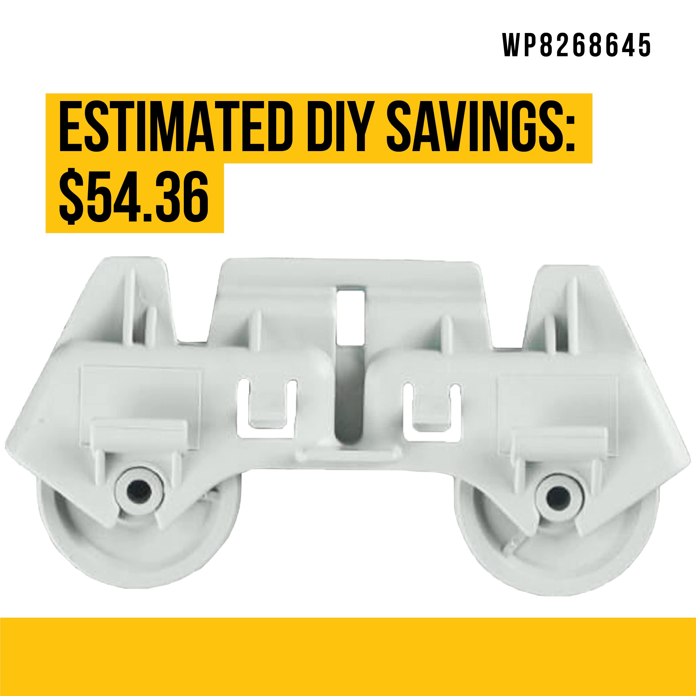 WP8268645 8268645 Rueda Inferior del Lavavajillas - - Imagen 5