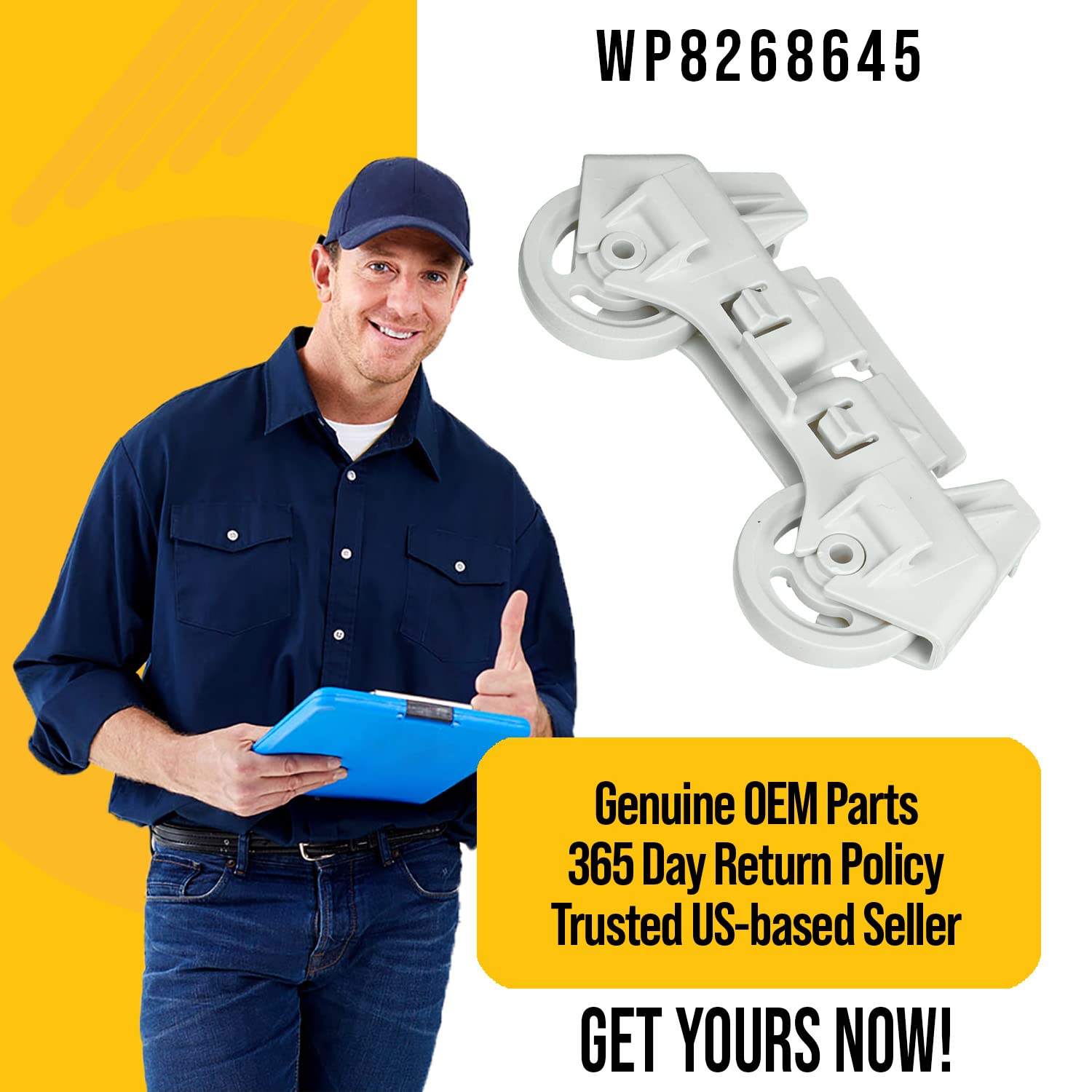 WP8268645 8268645 Rueda Inferior del Lavavajillas - - Imagen 7