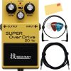 Boss SD-1W Waza Craft Super Overdrive Bundle con Cable de