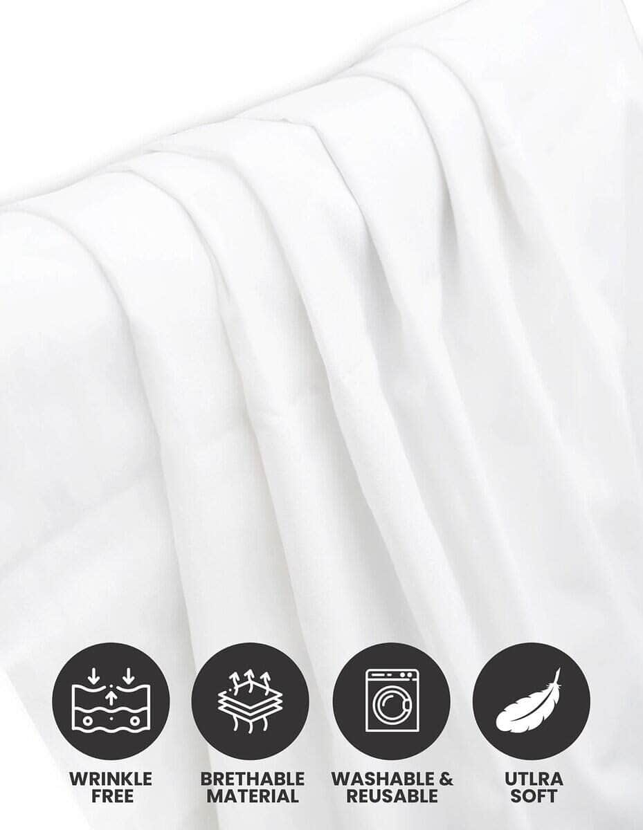 Lenenz Sábanas de Cama de Hospital 66" x 104" - Sábanas - Imagen 5