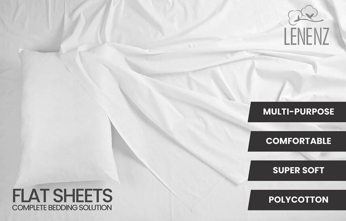 Lenenz Sábanas de Cama de Hospital 66" x 104" - Sábanas - Imagen 4