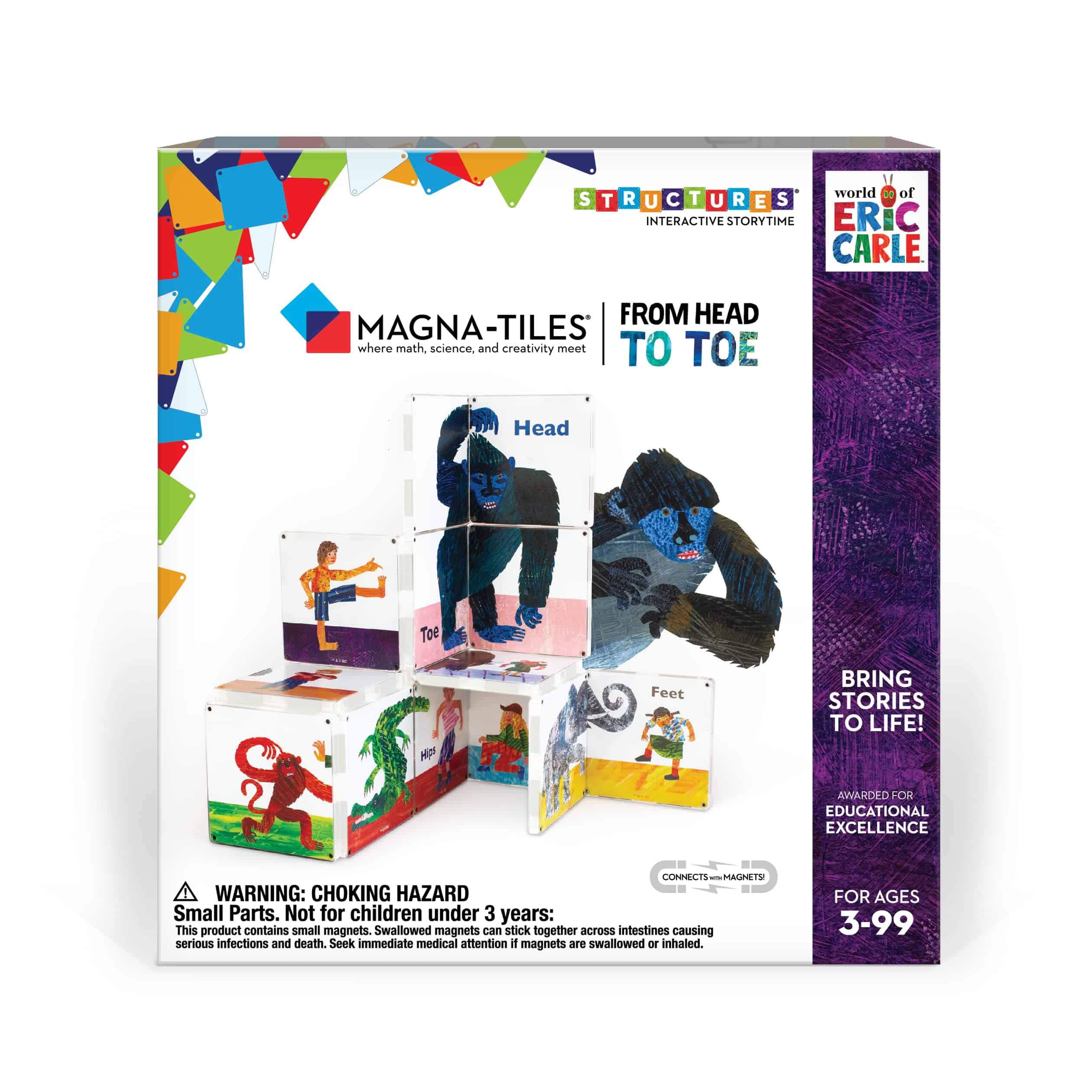 Set de Magna-Tiles CreateOn de Pies a Cabeza Eric Carle (La
