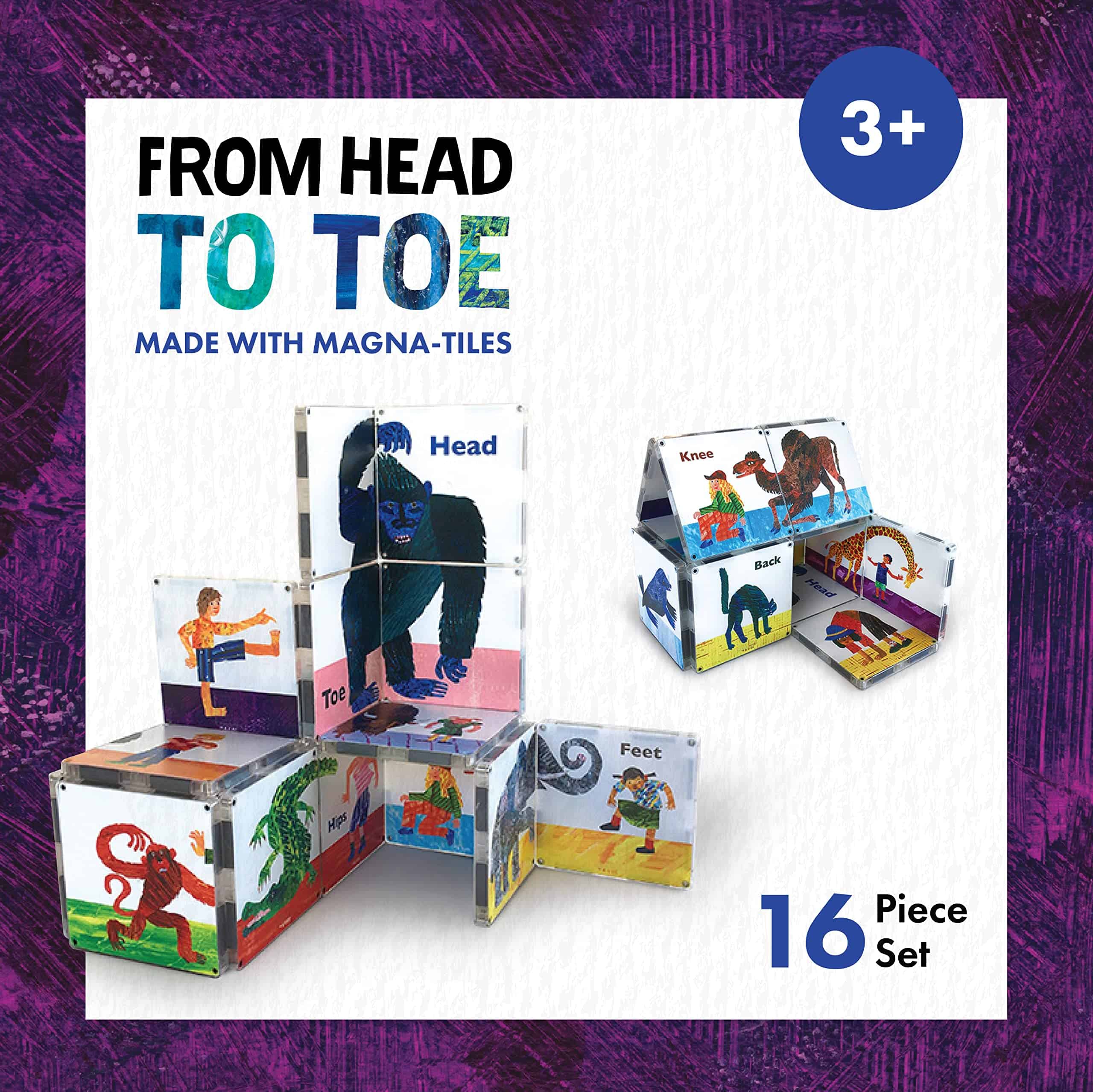 Set de Magna-Tiles CreateOn de Pies a Cabeza Eric Carle (La - Imagen 6