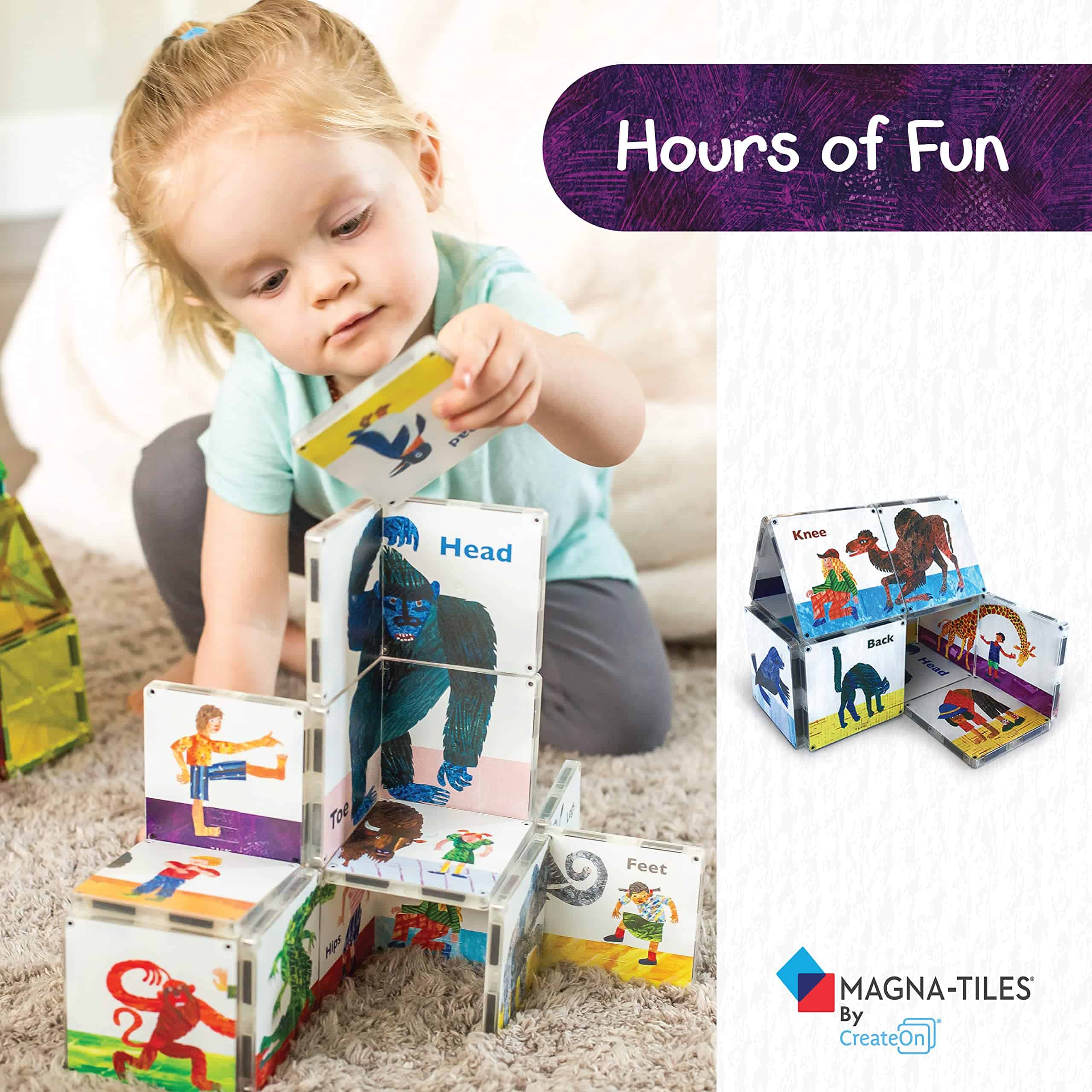Set de Magna-Tiles CreateOn de Pies a Cabeza Eric Carle (La - Imagen 4
