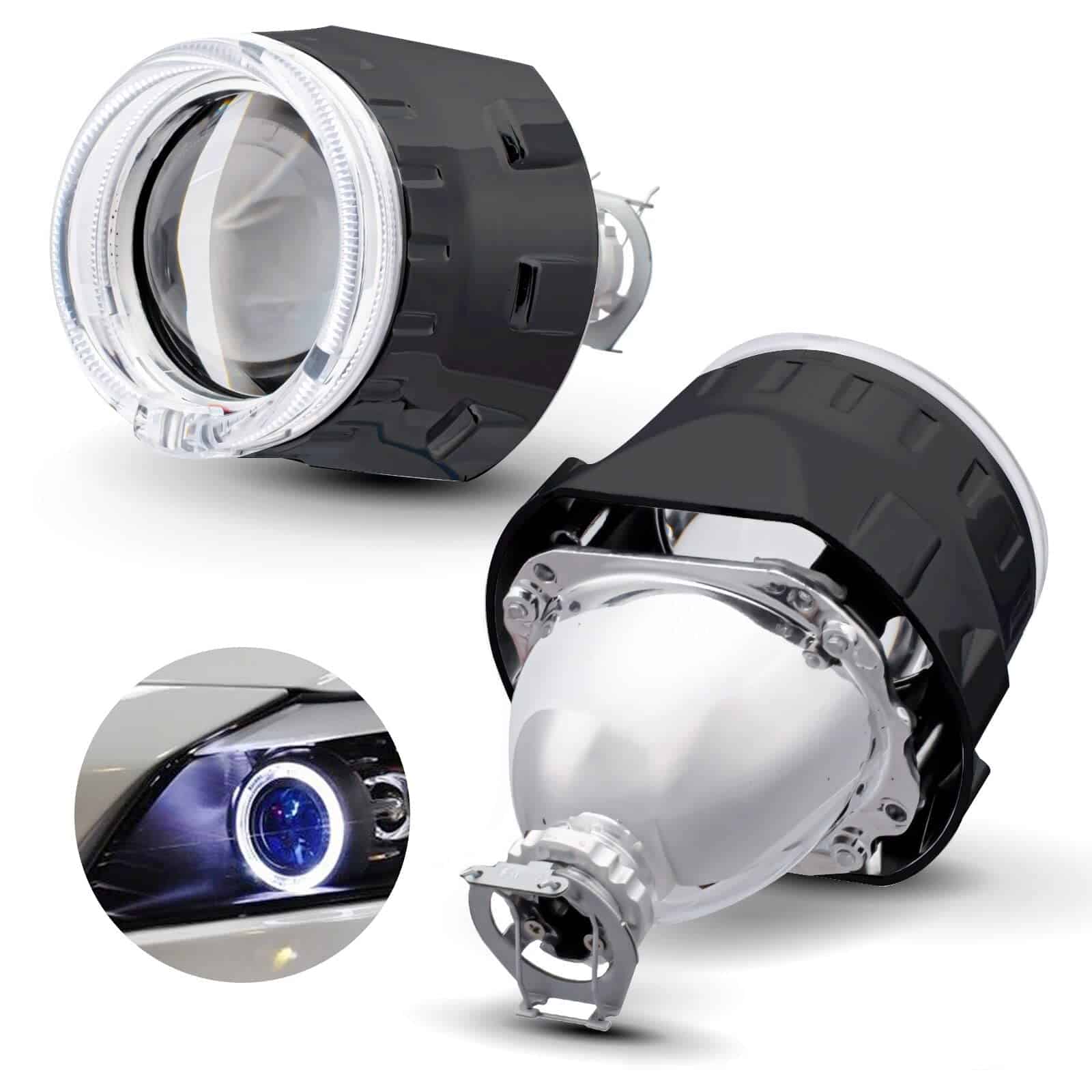Lente de proyector bixenón de 2.5 pulgadas H1 8.1 versión
