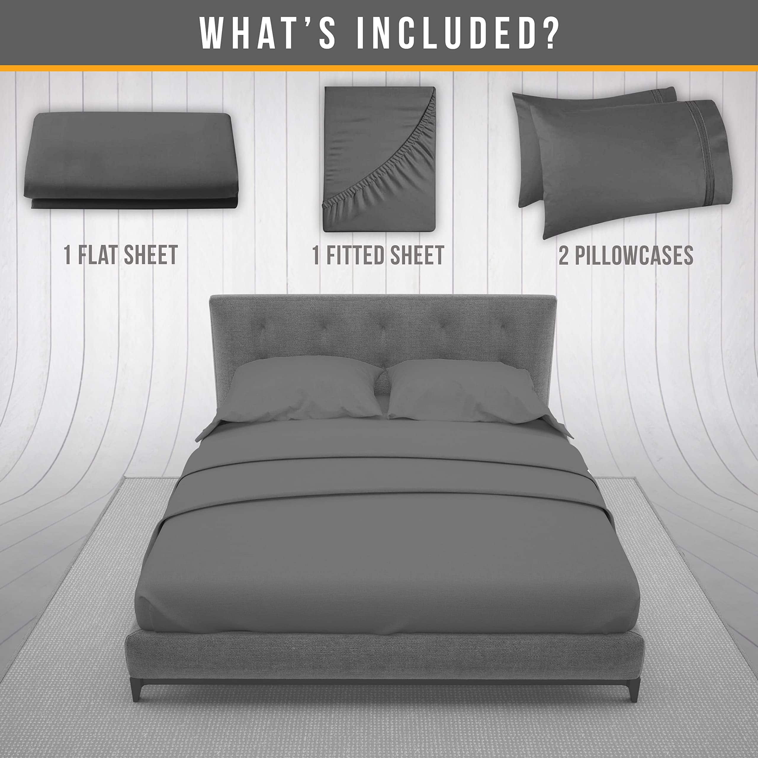 Juego de Sábanas Abeero Home Queen - Sábanas de Hotel de - Imagen 8