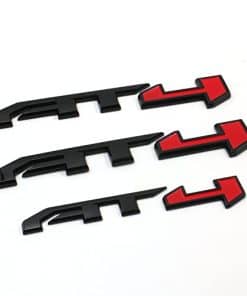 Emblema de letras de puerta trasera y trasera Mnneryss 3pcs