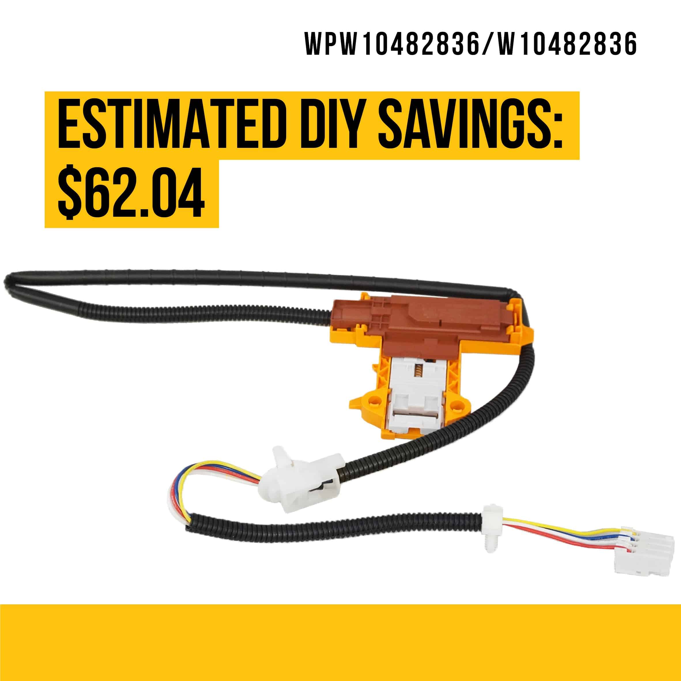 Cerradura de puerta de lavadora WPW10482836 W10482836 - Imagen 5