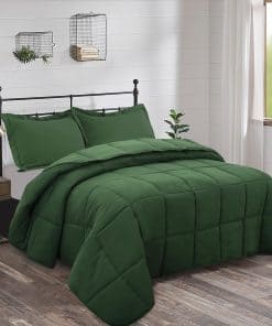 Edredón de Confort HIG 3 Piezas Tamaño Queen Verde