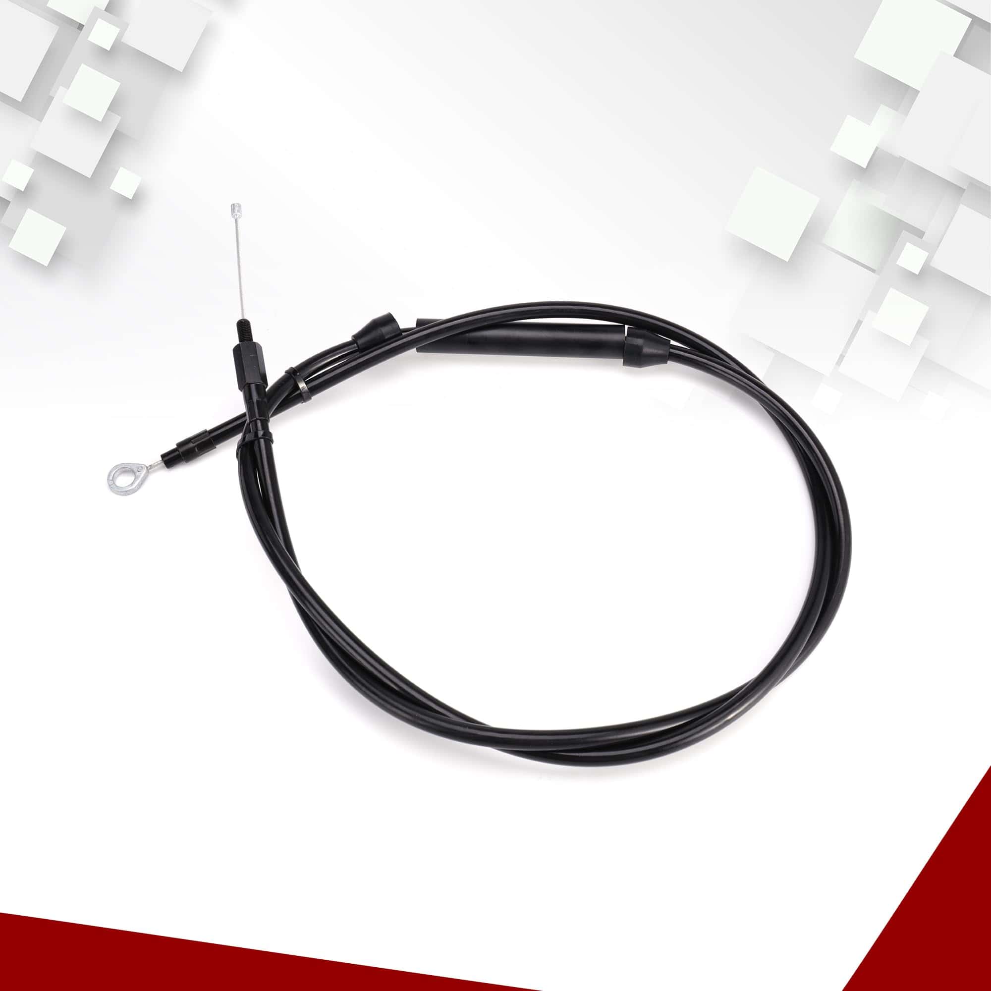 Cable de Embrague Extendido Negro +2" TIGERSGATE Compatible