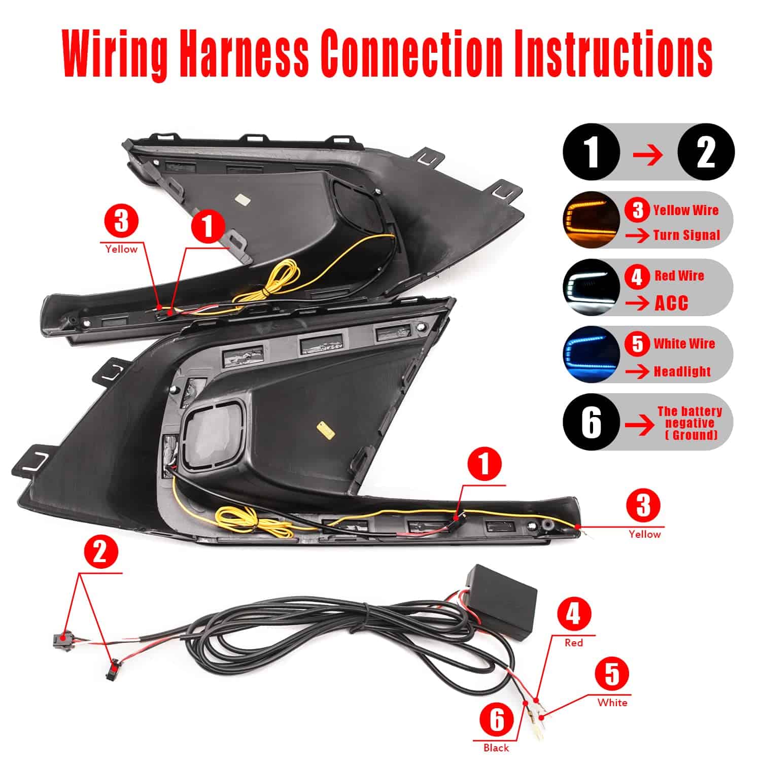 Luces LED para Niebla DRL COMZY para Honda Civic 2022 11ª - Imagen 5