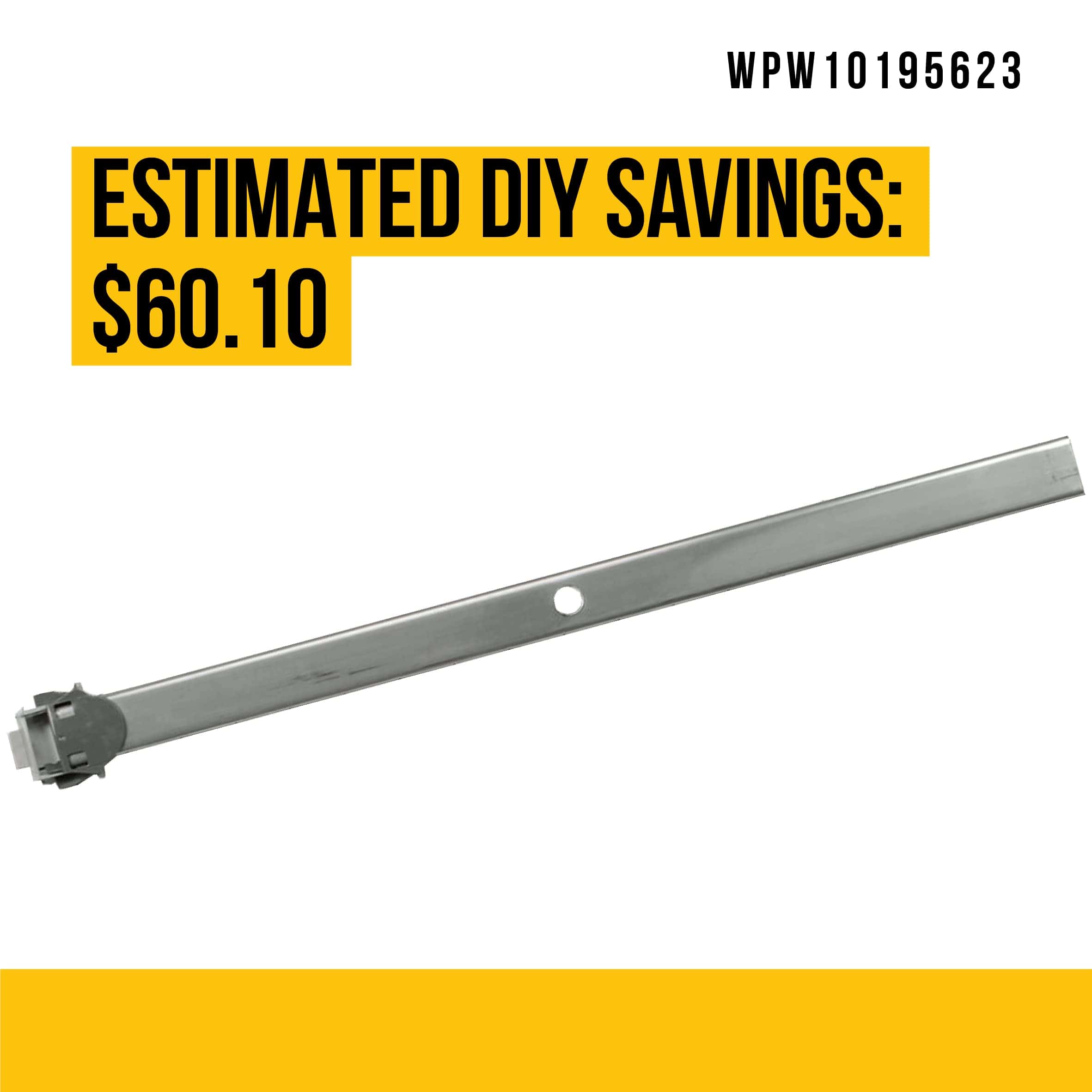 Track superior de la rejilla de lavavajillas WPW10195623 - Imagen 5