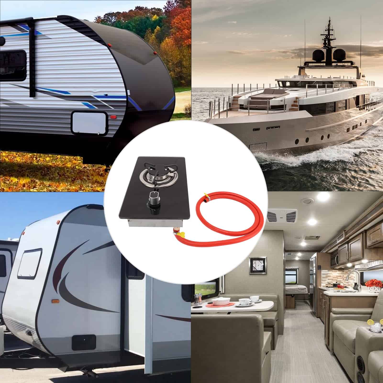 Placa de cocina a gas SUCIE de un solo quemador, 1.8Kw de - Imagen 6