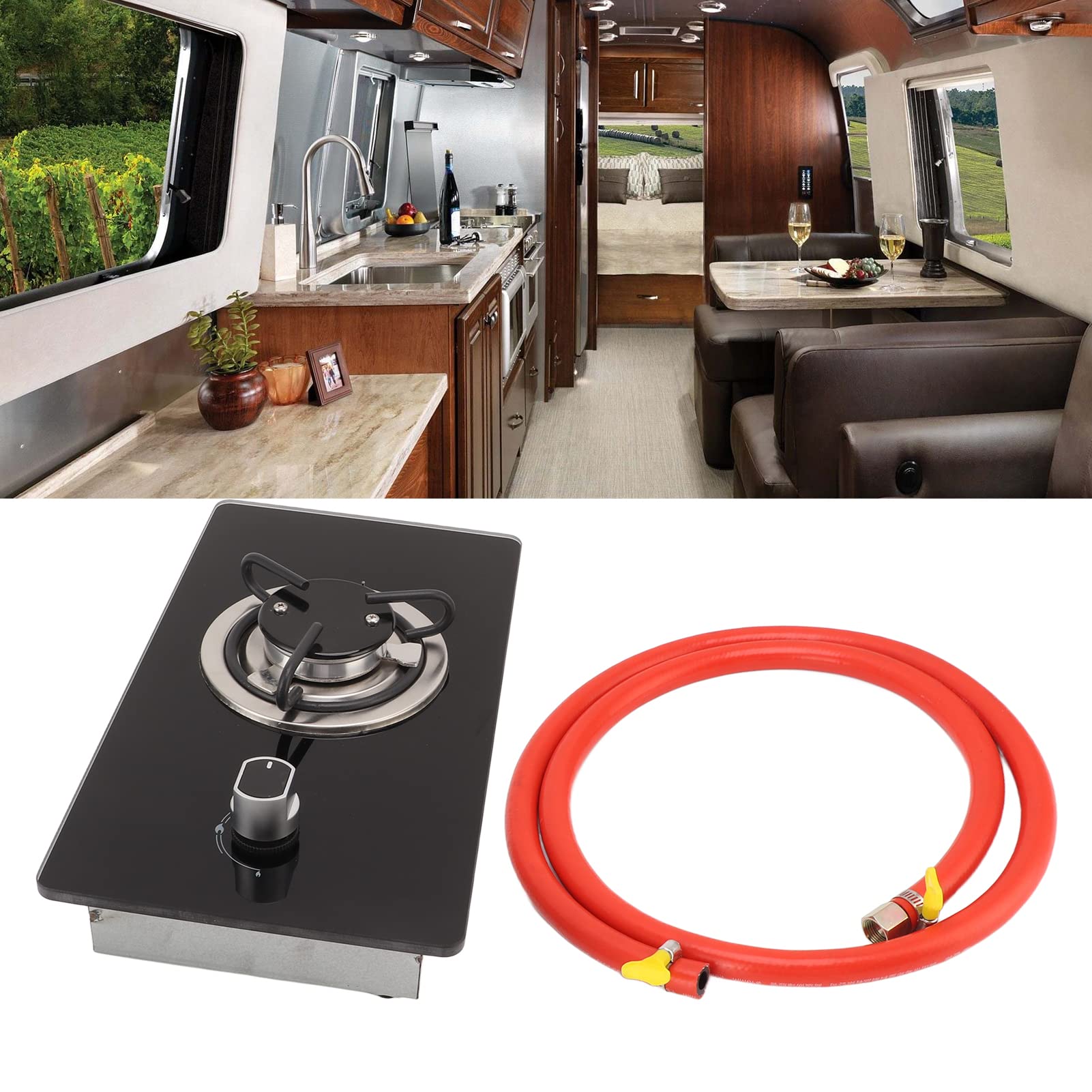 Placa de cocina a gas SUCIE de un solo quemador, 1.8Kw de - Imagen 7