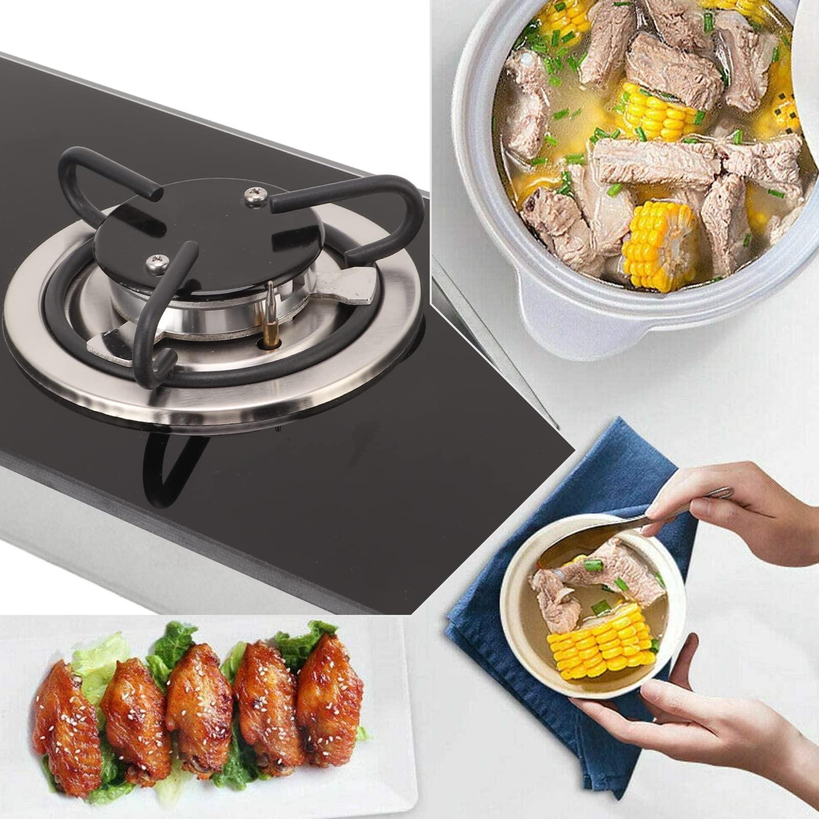 Placa de cocina a gas SUCIE de un solo quemador, 1.8Kw de - Imagen 5