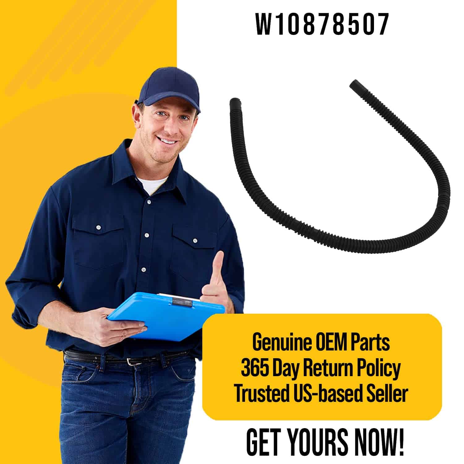 Manguera de llenado de agua W10878507 actualizada - - Imagen 7