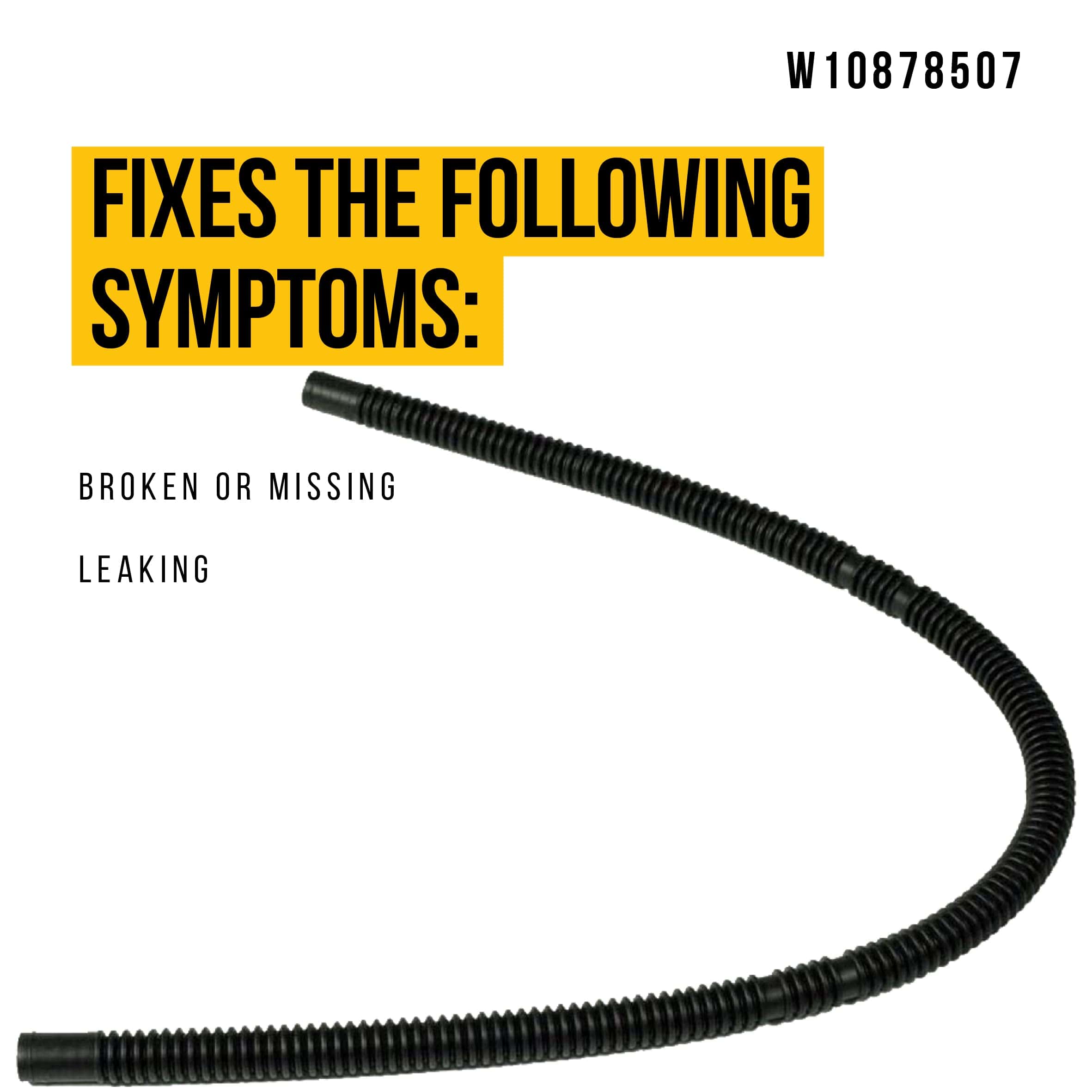 Manguera de llenado de agua W10878507 actualizada - - Imagen 4